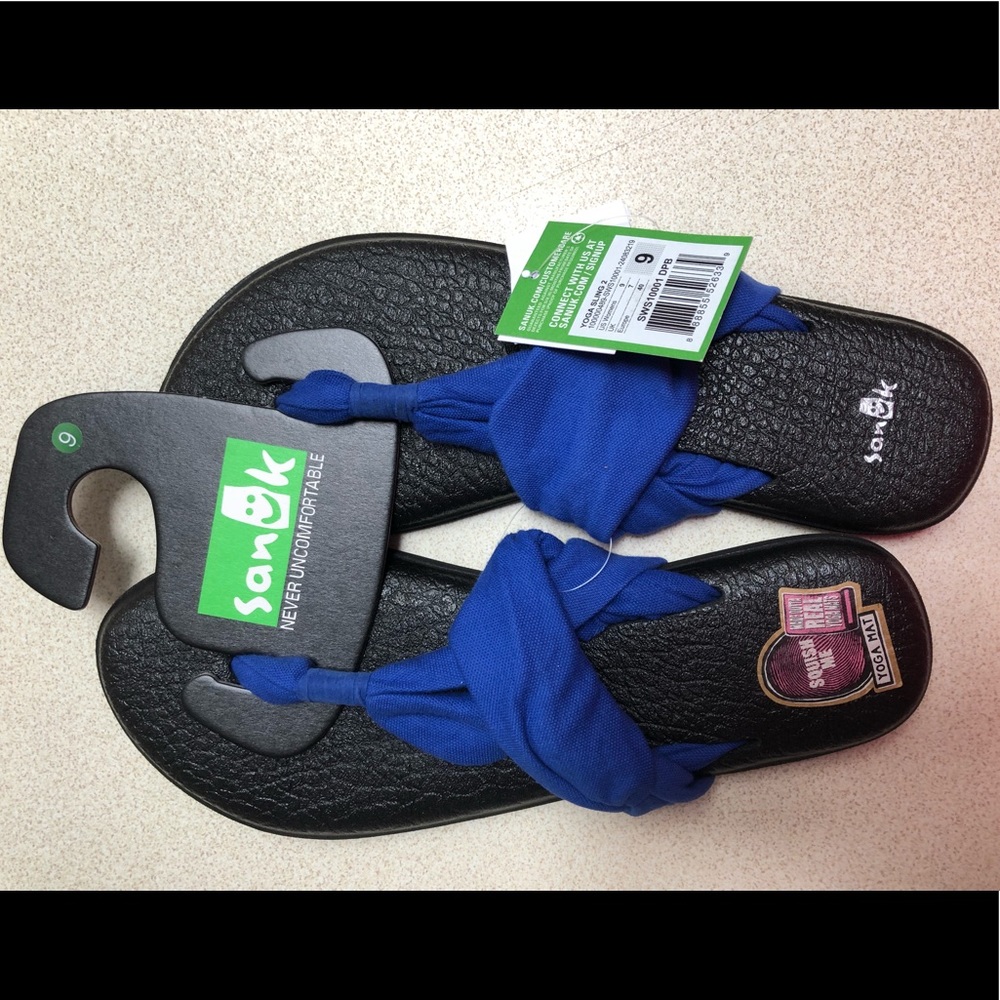 NEW Sanuk yoga sling backs size 9